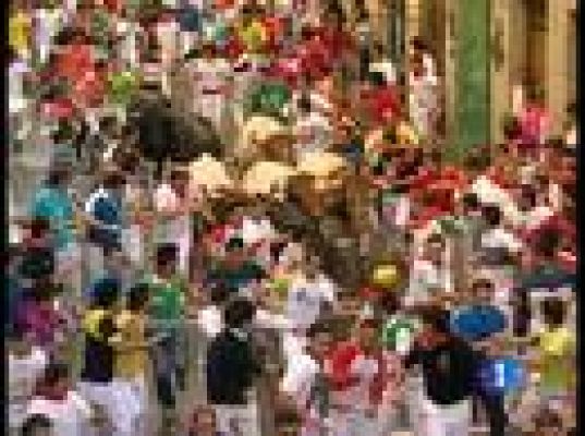 San Fermín - V encierro. La manada en Estafeta