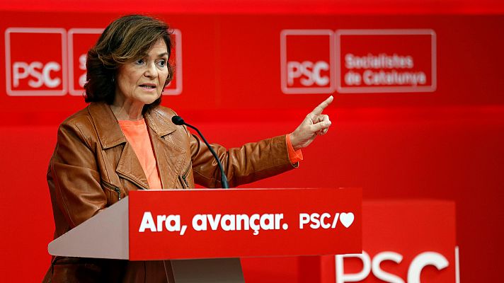 Carmen Calvo se niega a hablar con Torra de autodeterminación porque "no existe"