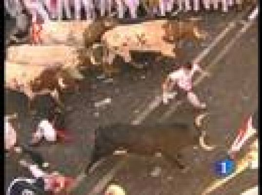 San Fermín - V encierro. Primer susto en el Ayto