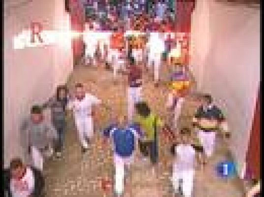 San Fermín - V encierro. Llegada al coso taurino