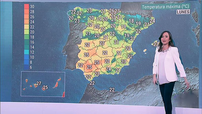Las temperaturas se mantienen por encima de la media y un nueve frente dejará lluvias en Galicia 
