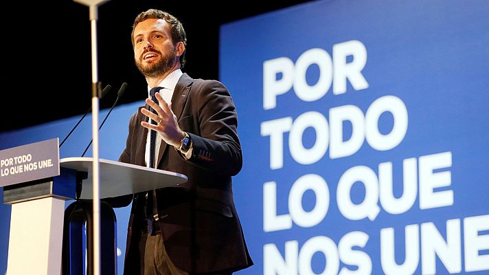 Telediario 1 - PP y Cs piden a Sánchez romper con el independentismo y Podemos que se comprometa a no pactar con el PP