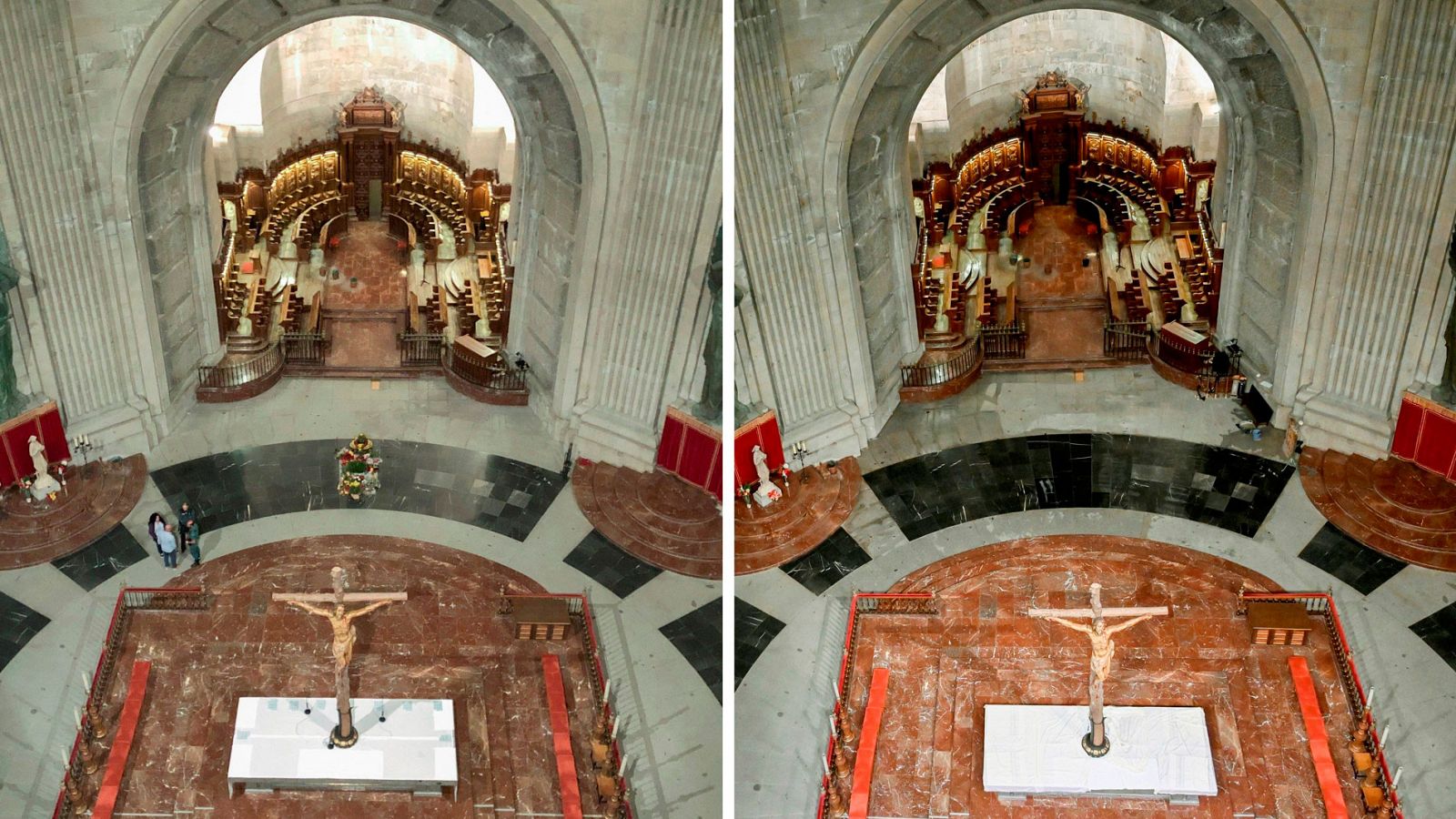 El Valle de los Caídos reabre por primera vez tras la exhumación de Franco