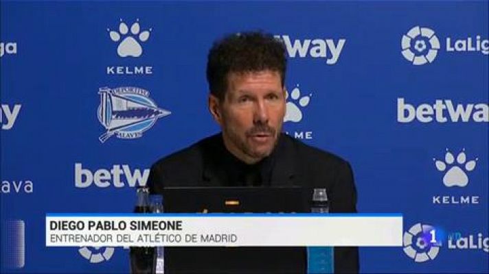 Telediario 1 - Simeone y Garitano alaban el "golazo" de Lucas Pérez