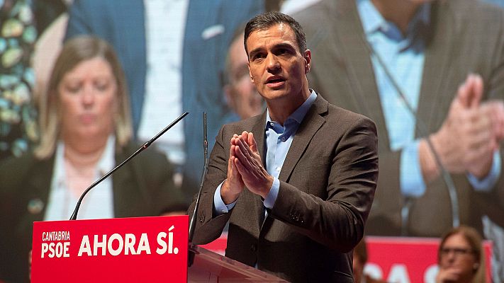 Informativo 24h - Sánchez defiende que el margen de error del CIS es menor al 1% y que Cataluña y Franco no tienen por qué afectar negativamente al PSOE