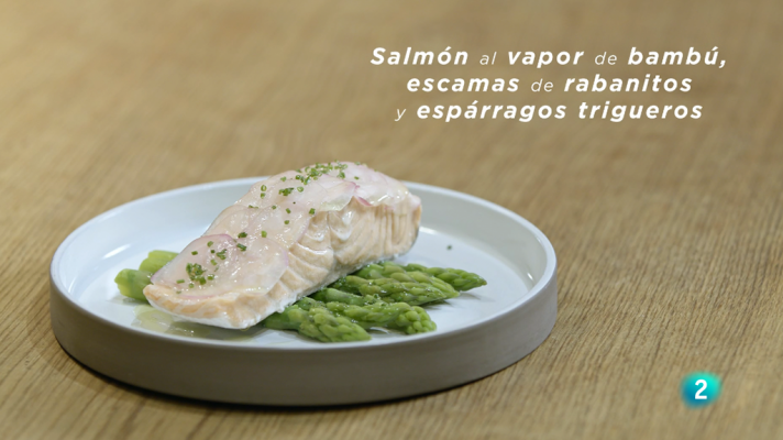 Salmón al vapor