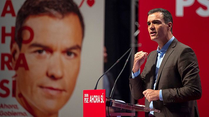 Telediario 1 - Sánchez asegura que el programa electoral del PSOE defenderá el federalismo y la plurinacionalidad