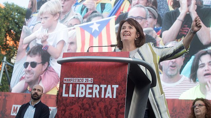 Telediario 1 - Sociedad Civil Catalana denuncia a la presidenta de la ANC por apología de la violencia