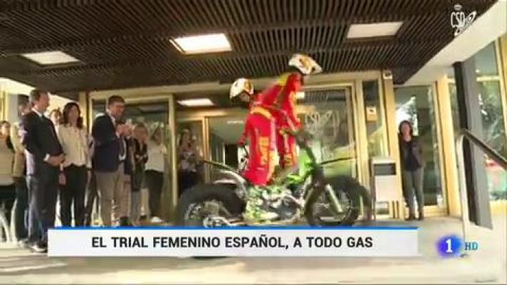 Telediario 1 - El trial femenino español, a todo gas