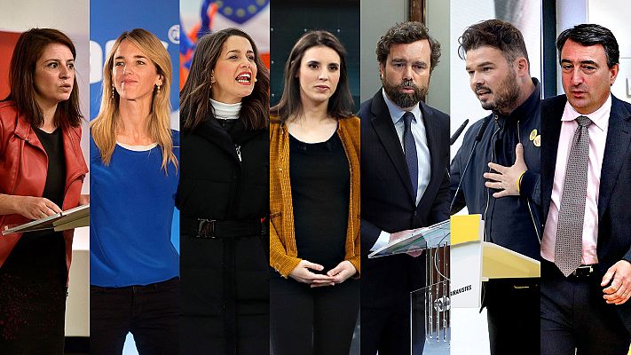Telediario 1 - RTVE acoge este viernes el primer debate de la campaña electoral, entre los siete portavoces parlamentarios