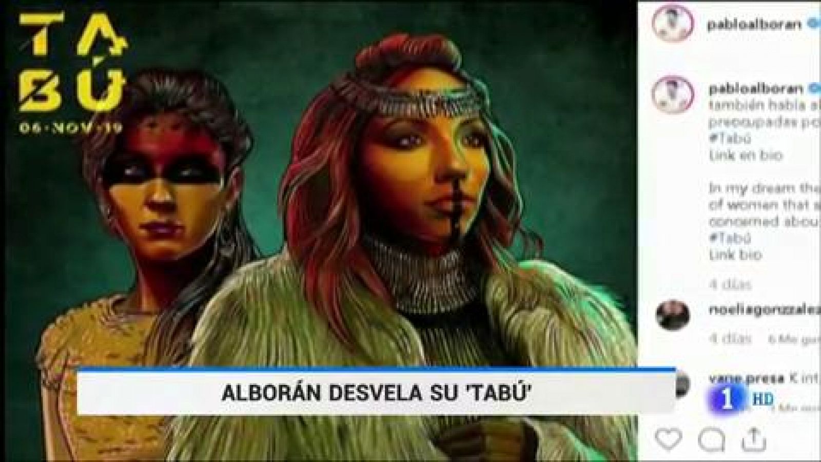 Telediario 1: Pablo Alborán nos presenta 'Tabú', su nuevo sencillo | RTVE Play
