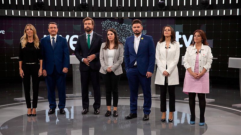 Debate electoral: Los portavoces parlamentarios sientan sus posiciones en el primer minuto del debate