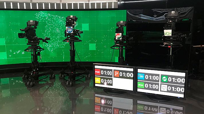 Telediario 1 - Las normas del debate a siete en RTVE