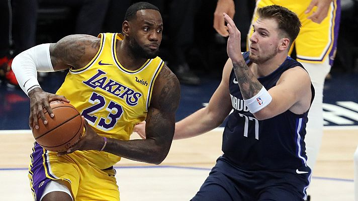 Telediario 1 - James y Doncic brillan en el duelo entre Lakers y Dallas