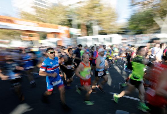 Telediario 1 - Unos 1.100 españoles participan en el maratón de Nueva York