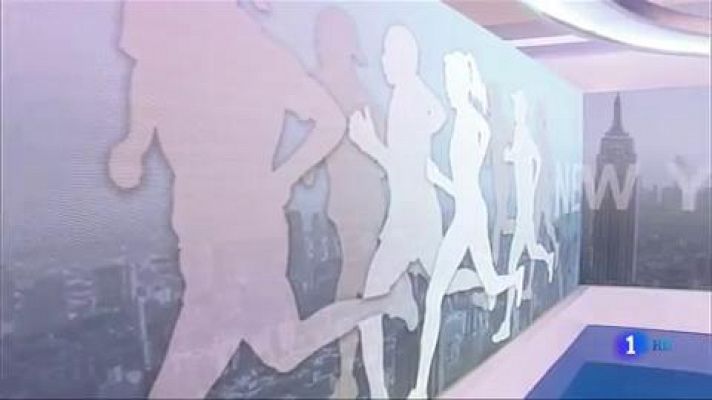 Telediario 1 - Unos 1.100 españoles participan en el maratón de Nueva York