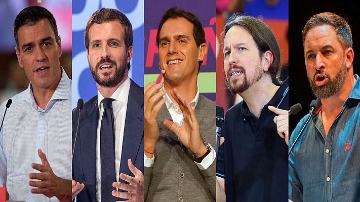 Así afrontan los candidatos el debate a cinco en RTVE