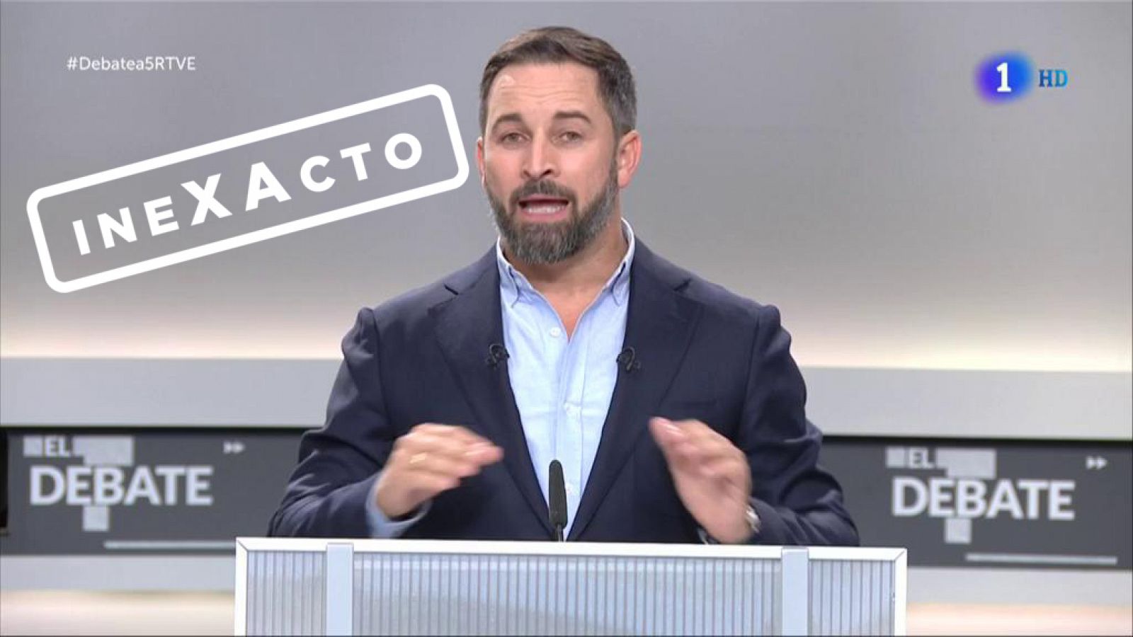 Santiago Abascal: "El 155 no ha permitido la recuperación del control de TV3, ni de la educación, ni de los mossos" Inexacto