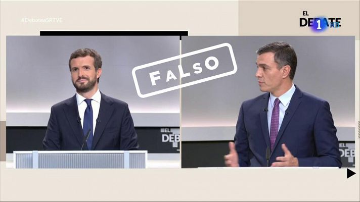 Especiales informativos - Pedro Sánchez. Falso, por Verifica RTVE