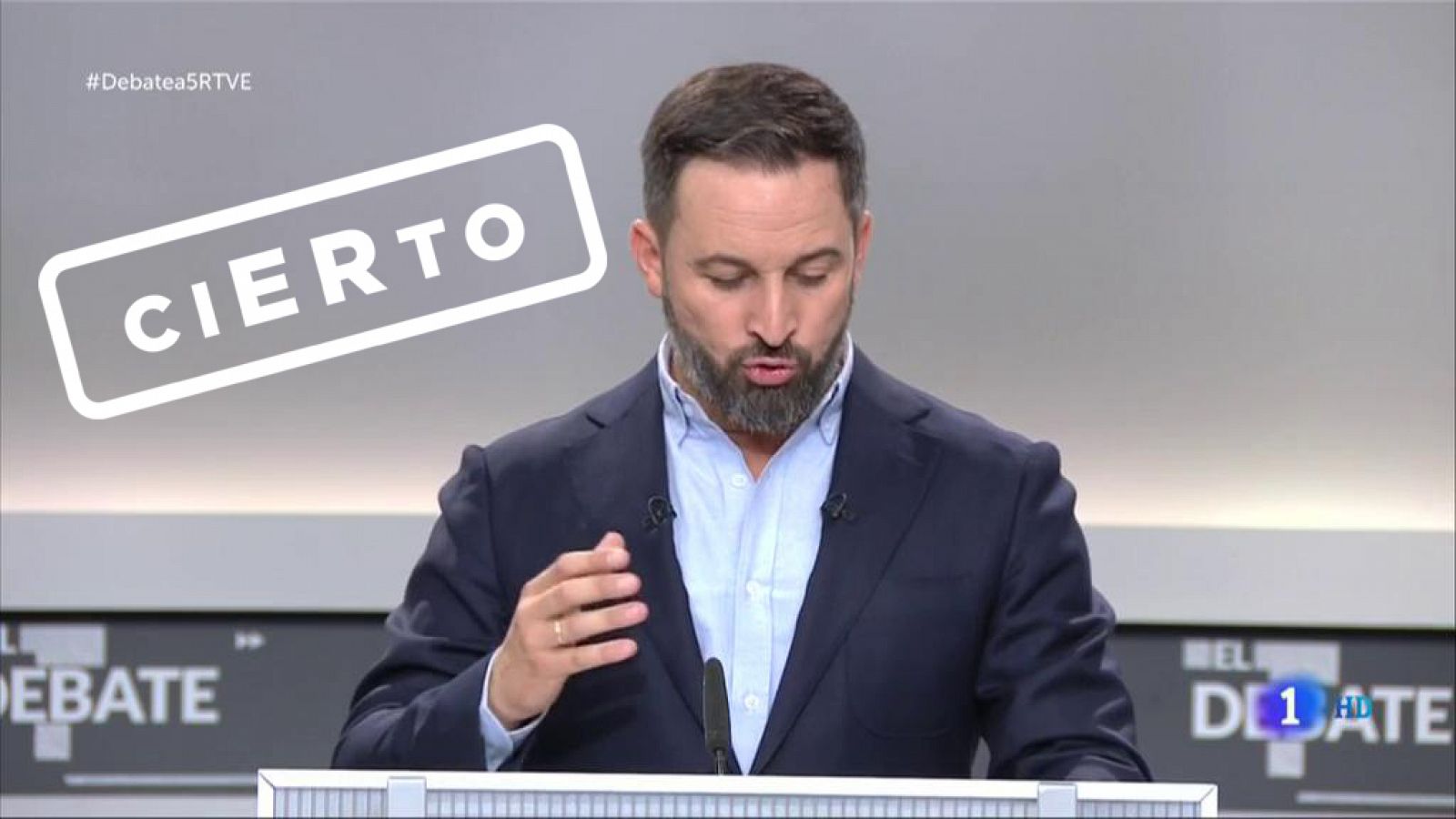 Abascal: "Tenemos una deuda pública de 1,2 billones de euros" CIERTO, por Verifica RTVE