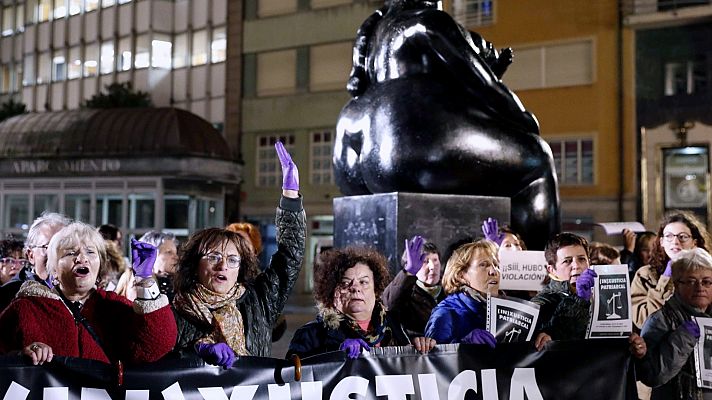 Protestas en contra de la resolución de la manada de Manresa