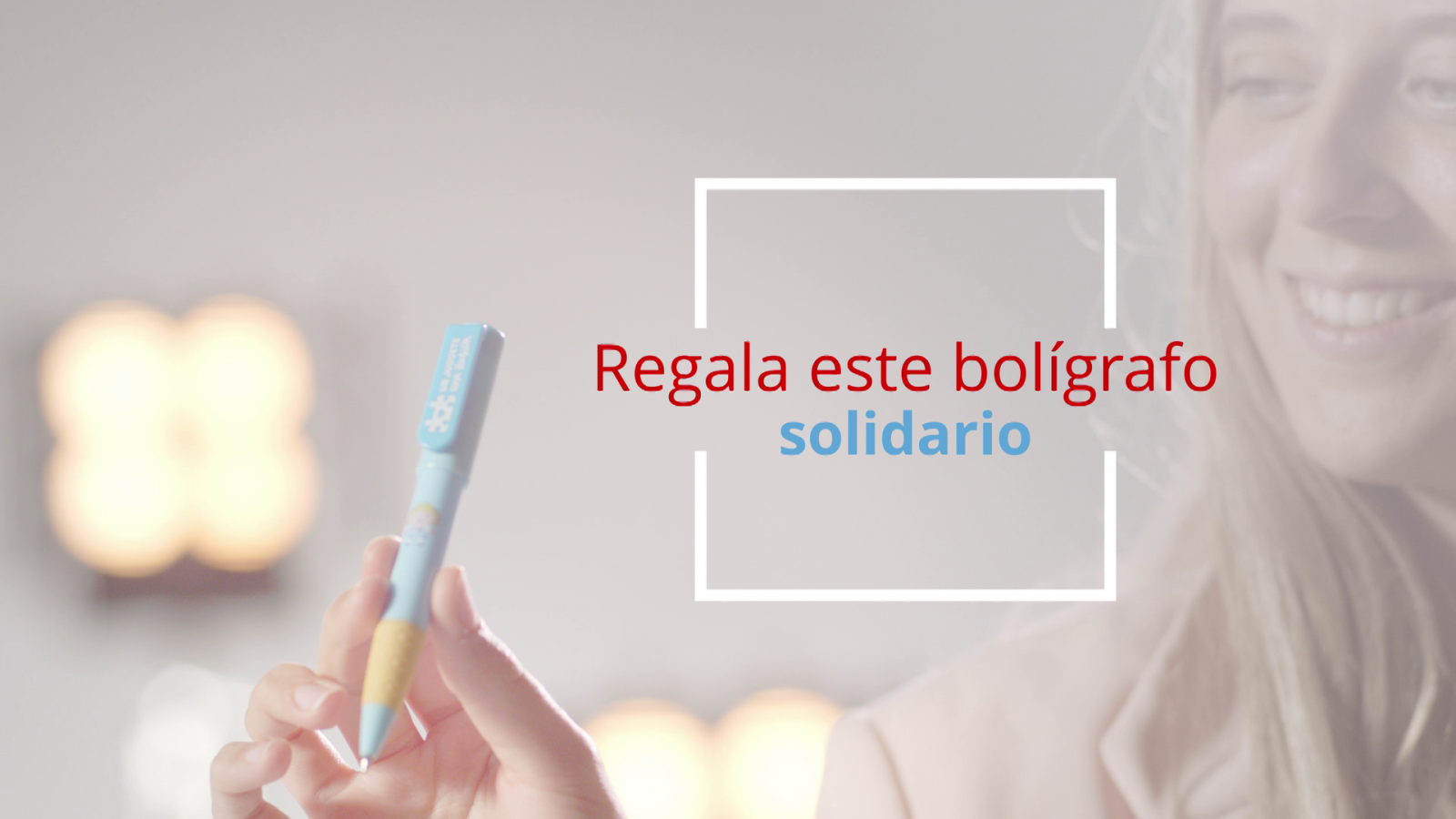 Regala este bolígrafo solidario