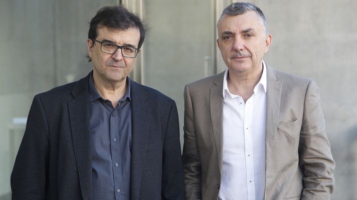 Telediario 1 - Javier Cercas y Manuel Vilas, ganador y finalista del Premio Planeta