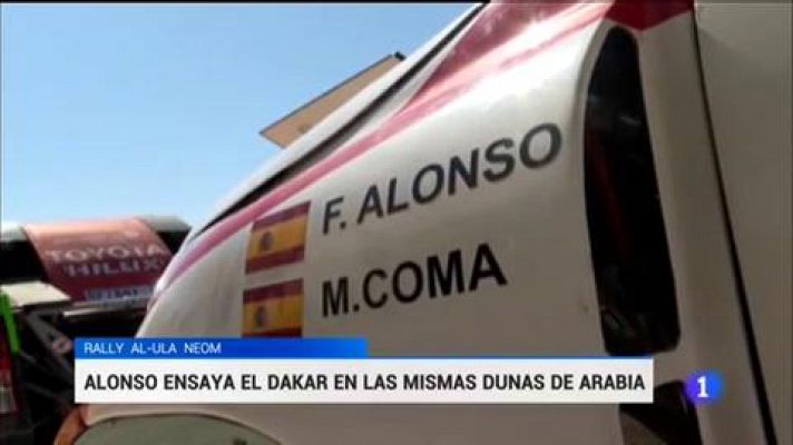 Alonso se prepara para el Dakar en el rally Al Ula Neom