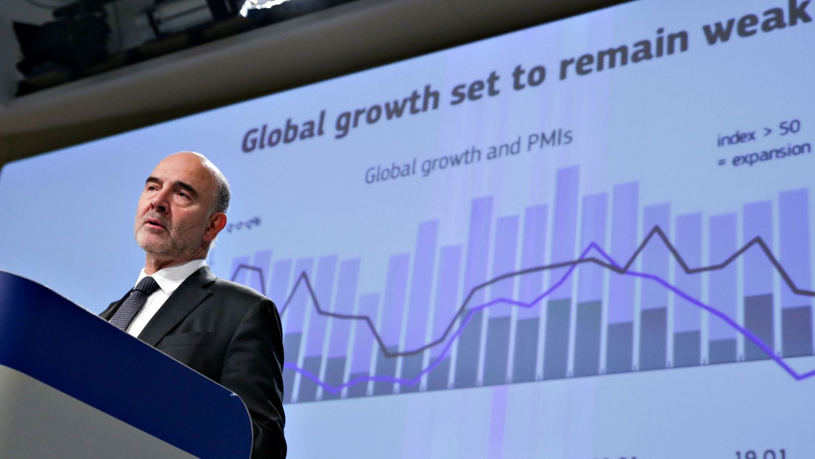 Economía - Bruselas rebaja las previsiones de crecimiento de España y de toda la zona euro