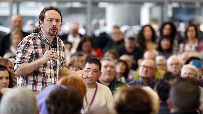 Pablo Iglesias llama al voto ante el "giro a la derecha" de Sánchez