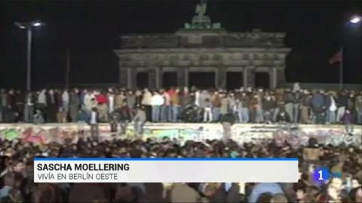 Telediario 1 - Testigos de la caída del Muro de Berlín recuerdan la jornada