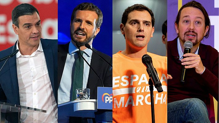 Telediario 1 - Los candidatos aprovechan las últimas horas de la campaña para convencer a los indecisos