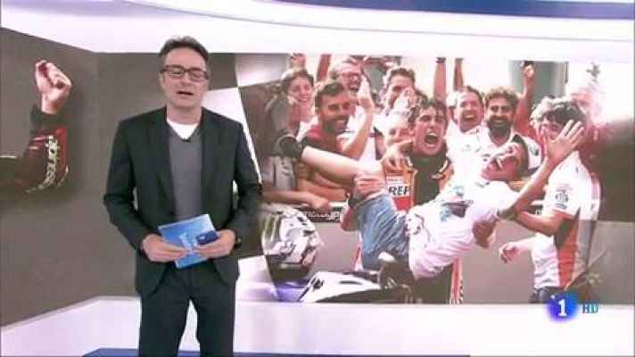 Telediario 1 - Cervera festeja los títulos de los hermanos Márquez