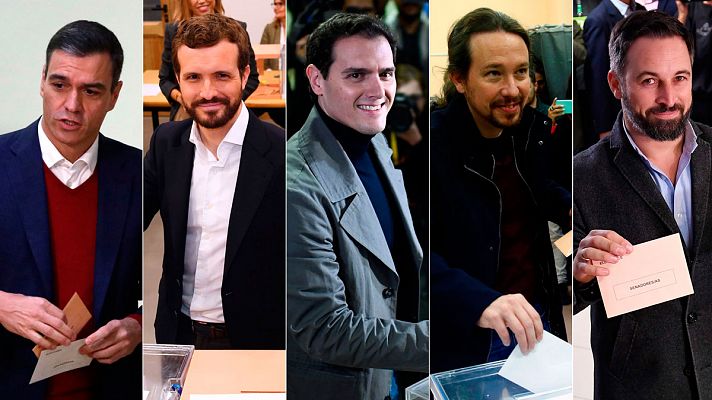 Los candidatos votan el 10N llamando a la participación