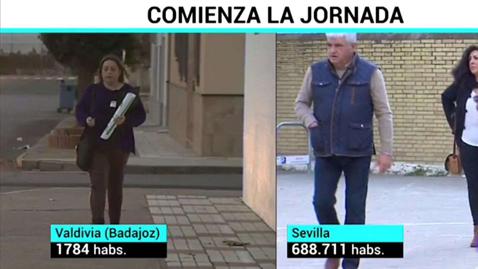 Cómo se vive una jornada electoral en una ciudad y en un pueblo