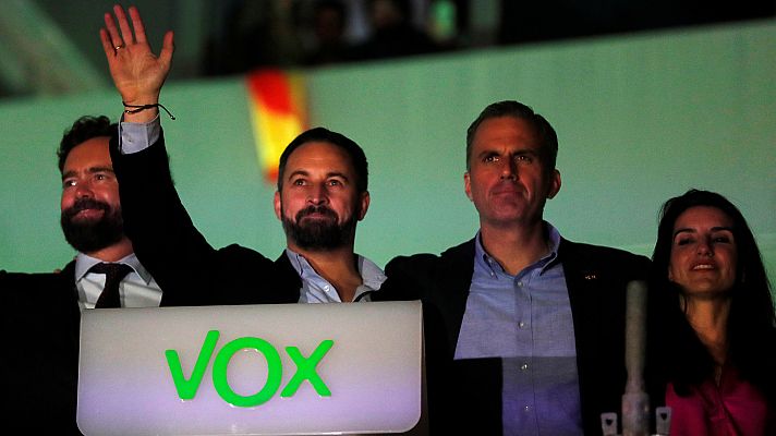 Telediario 1 - Vox se muestra prudente tras su ascenso a tercera fuerza