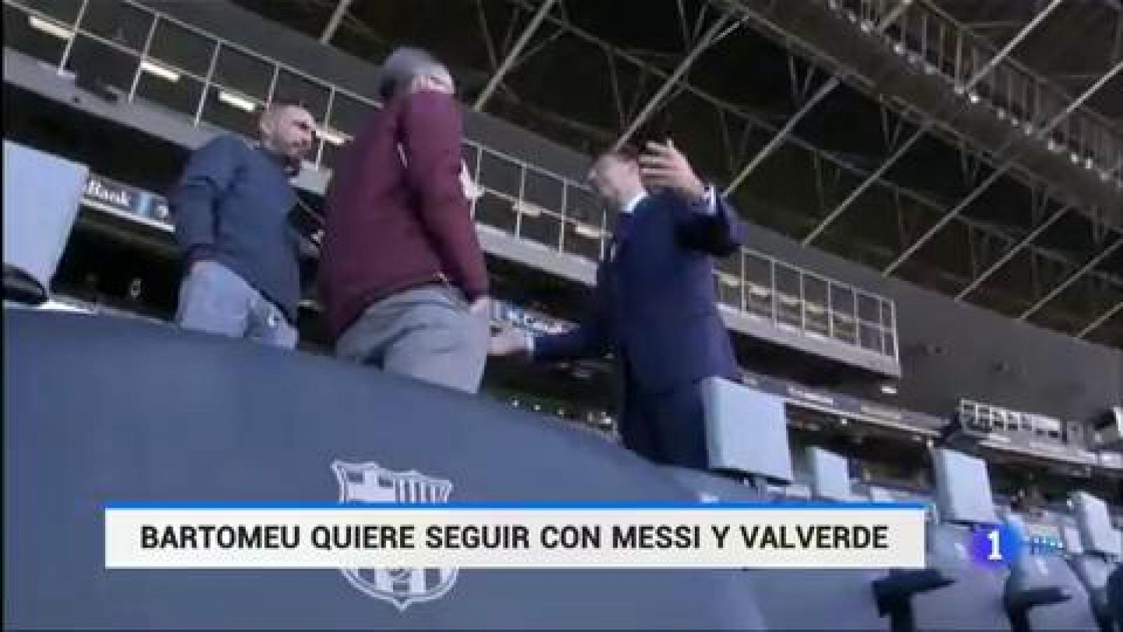 Bartomeu confía en Valverde y Messi