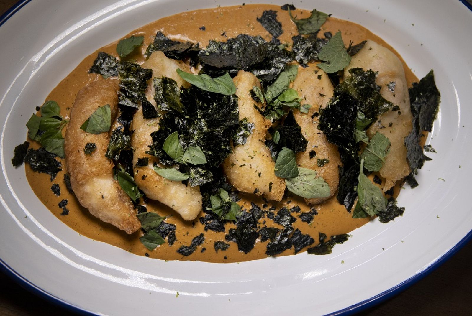 "Lubina con crema de erizo" de Dani García | Ver