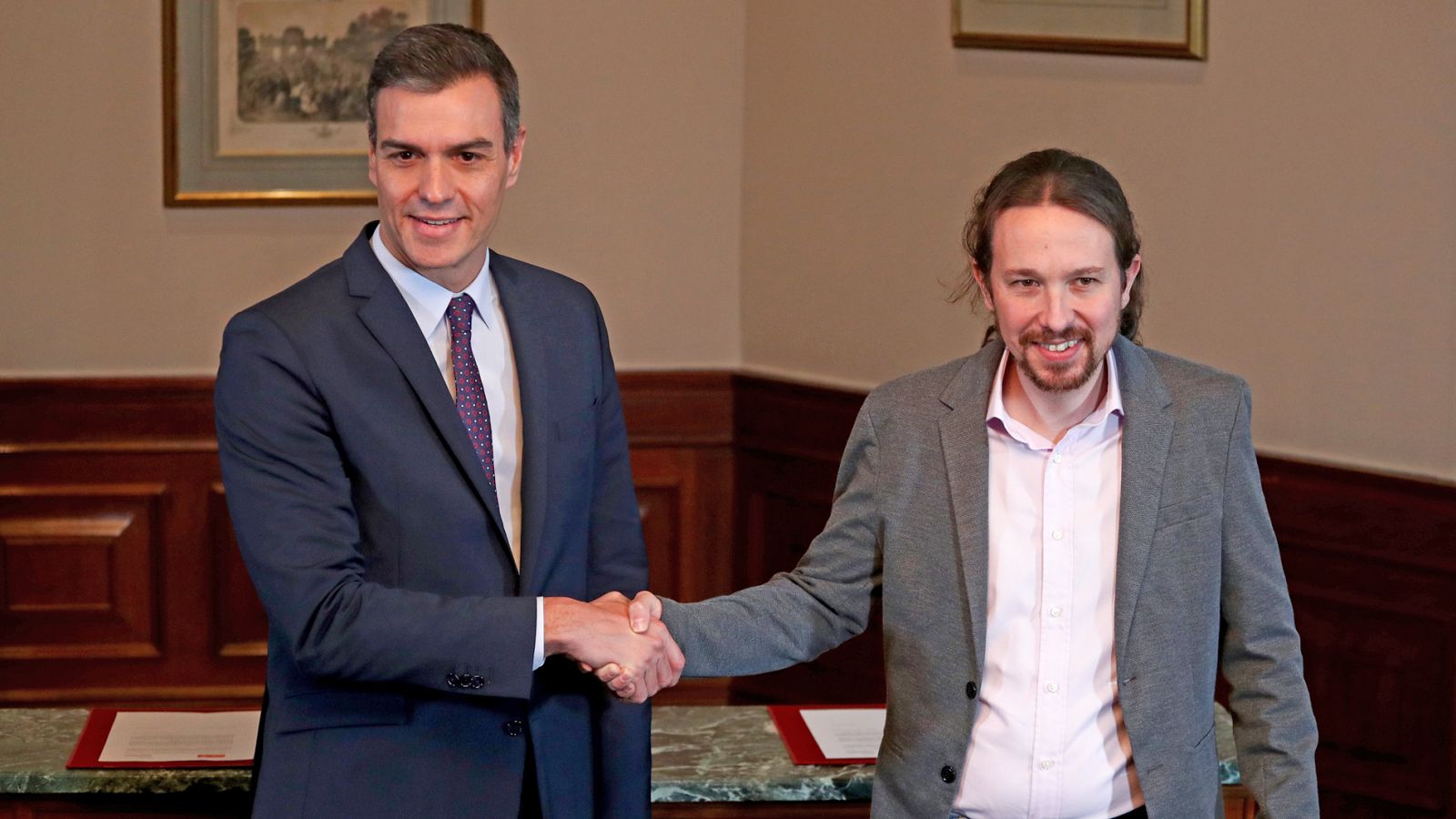 Elecciones generales: Sánchez e Iglesias cierran un preacuerdo para un "Gobierno progresista de coalición" - RTVE.es