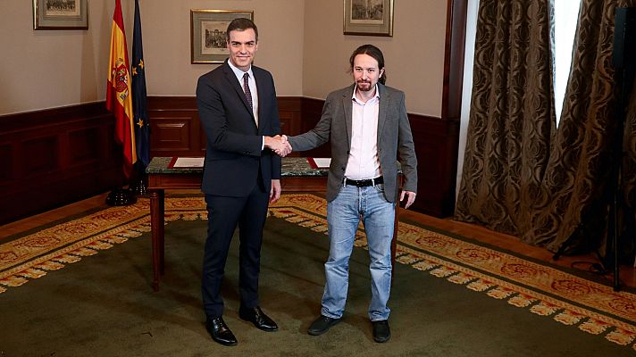 Especiales informativos - Preacuerdo de gobierno de coalición entre PSOE y UP