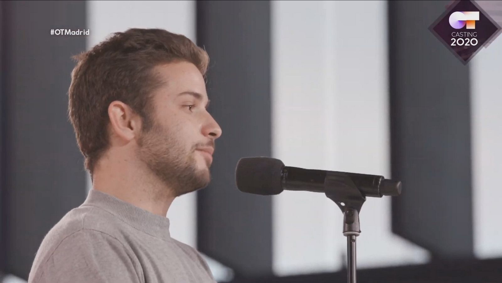 Ignacio ha escogido "Garganta con arena" de Cacho Castaña en la Fase 2 del casting OT 2020 en Madrid