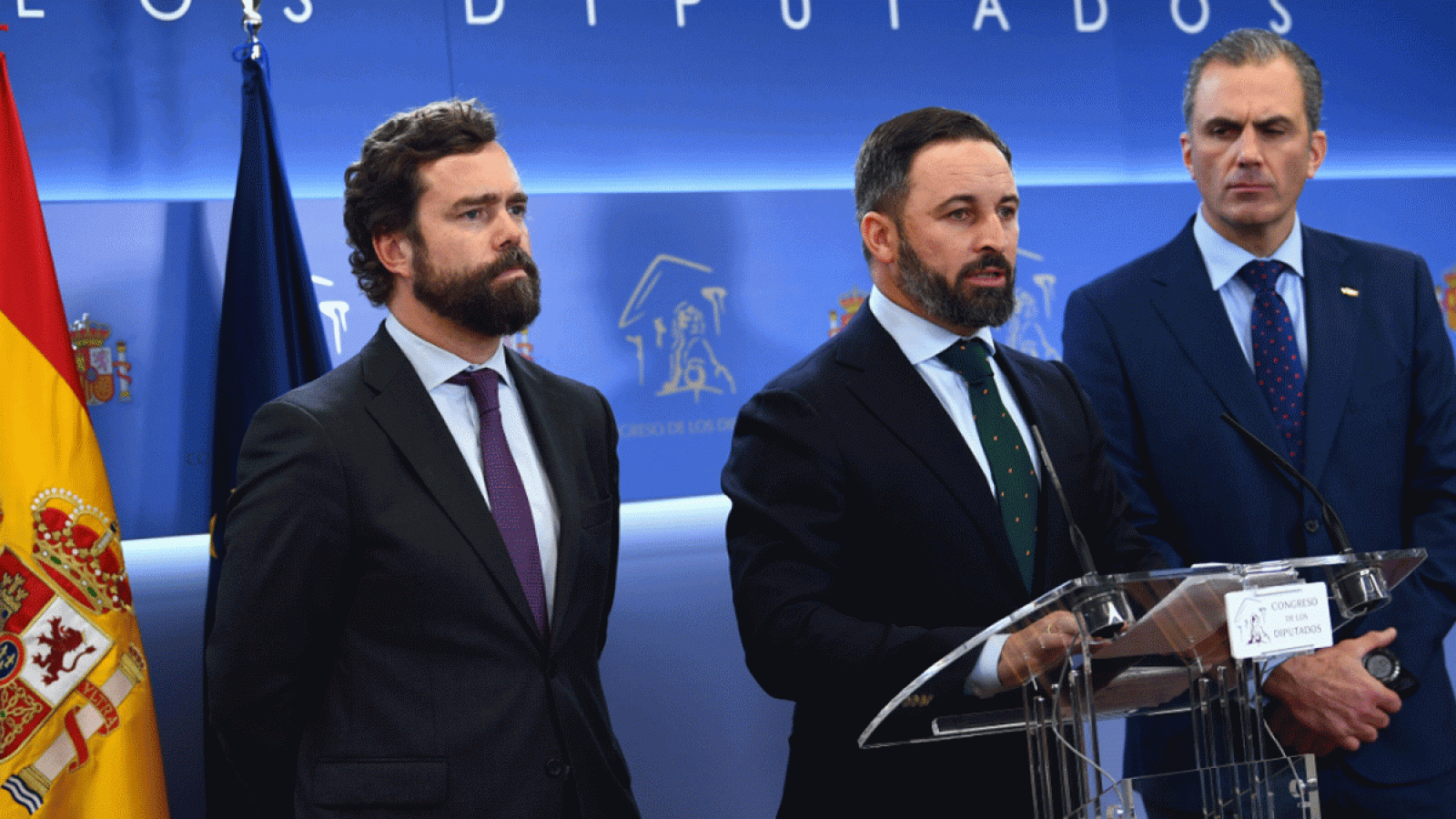 Abascal tacha de "fraude electoral" el pacto entre Sánchez e Iglesias