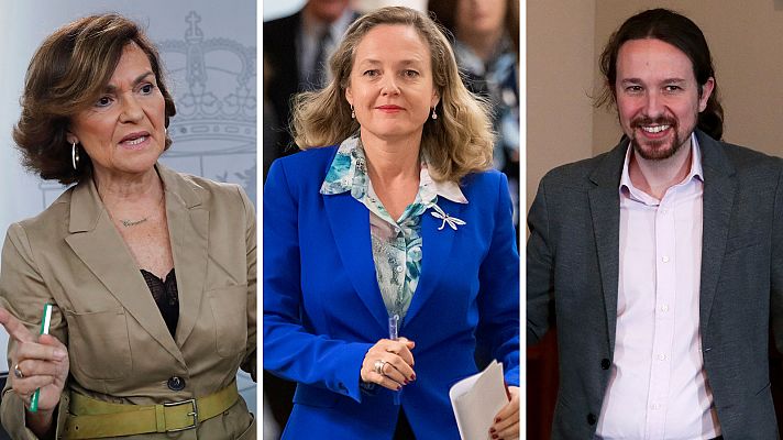 Telediario 1 - La Moncloa baraja tres vicepresidencias para Calvo, Calviño e Iglesias