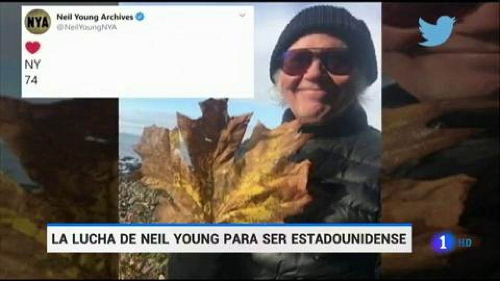 Telediario 1: La lucha de Neil Young para ser estadounidense | RTVE Play