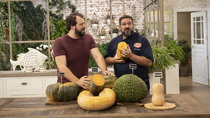 Hacer de comer - Judías pintas estofadas con chorizo y tarta de calabaza