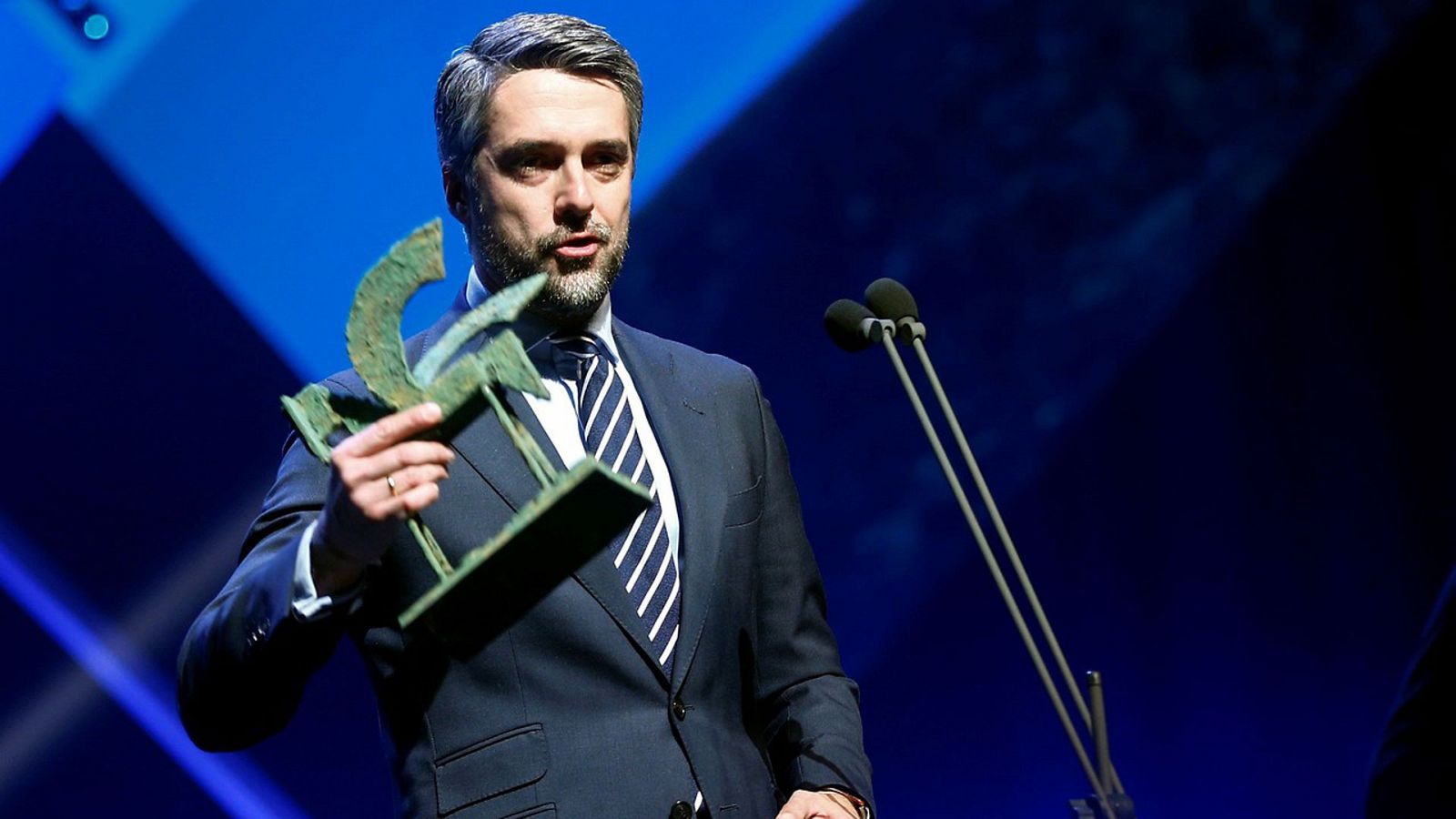Carlos Franganillo y Paloma del Río reciben sus premios Ondas como mejores presentadores | Ver