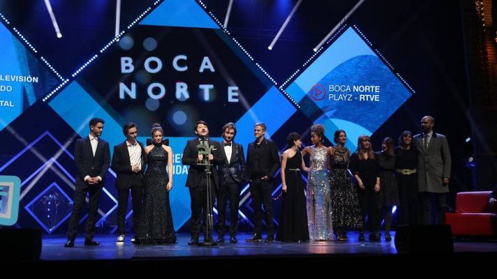 Boca Norte - Playz y el equipo de 'Boca Norte' recogen el Premio Ondas
