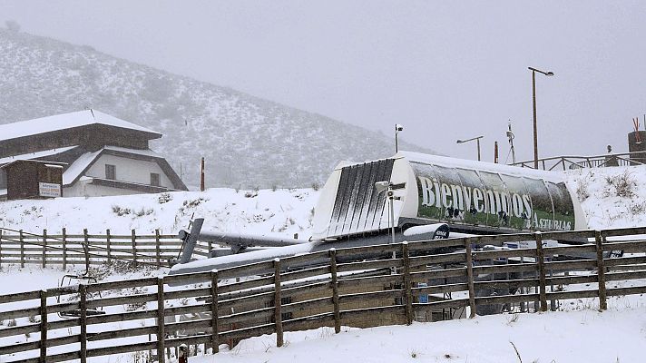 Nevadas en el norte peninsular, especialmente en la cordillera Cantábrica