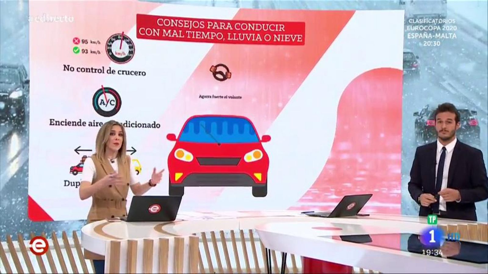 Consejos para conducir con mal tiempo, nieve o lluvia - España Directo | Ver