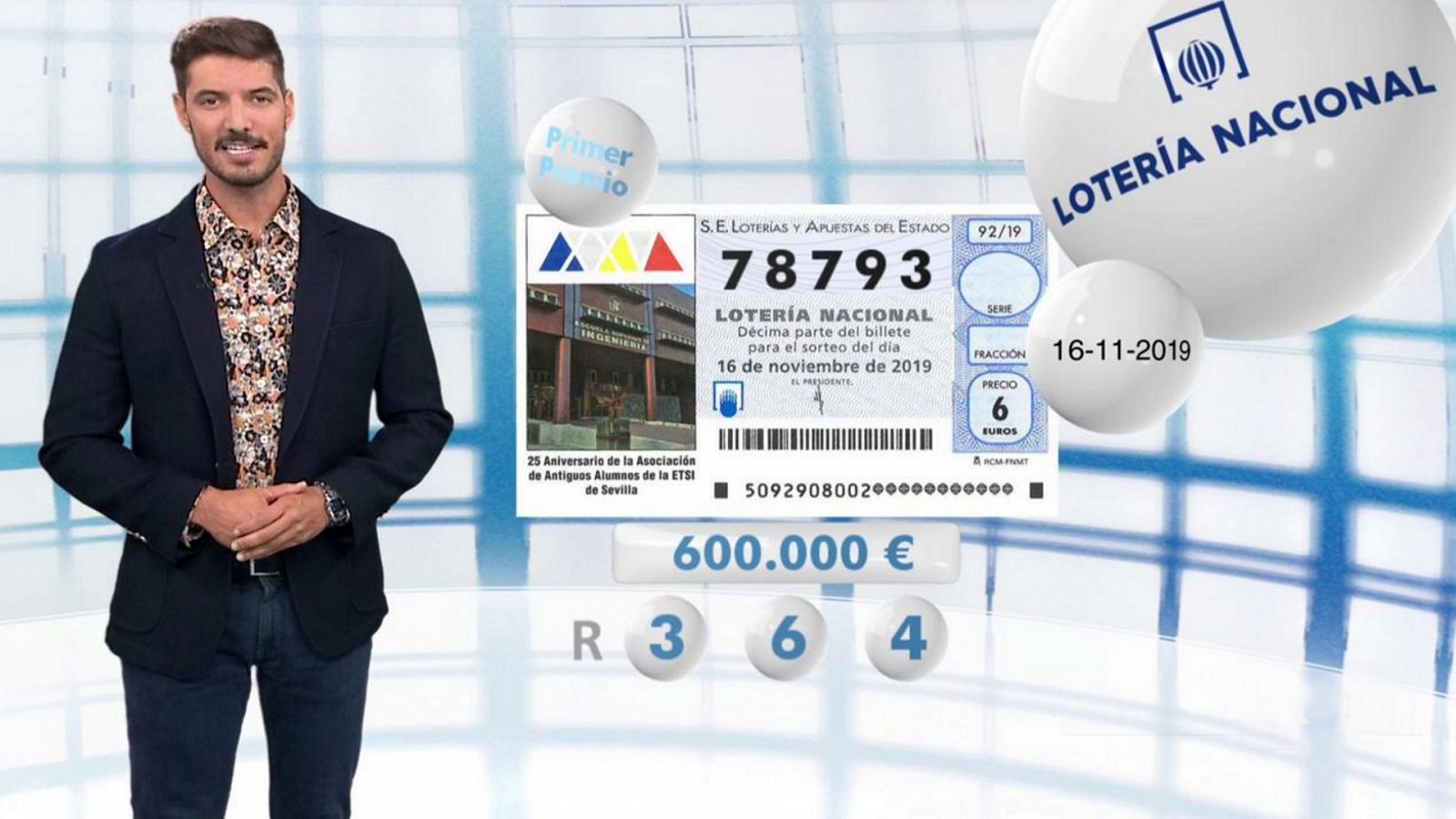 Lotería Nacional - 16/11/19 - RTVE.es